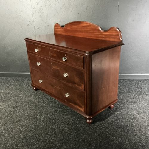 VICTORIAN MAHOGANY CHEST - ADDITIONAL PHOTO 5