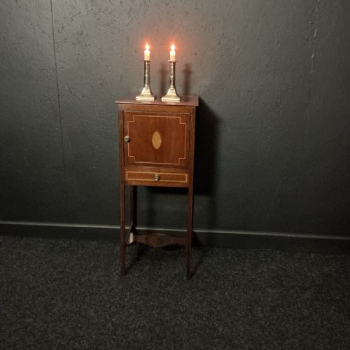 GEORGIAN GUN METAL CANDLESTICKS - ADDITIONAL PHOTO 3