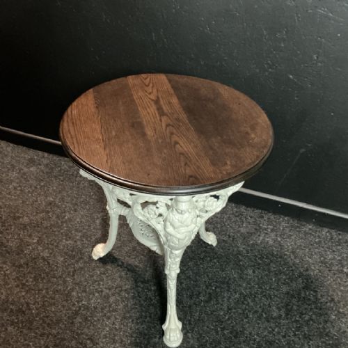 VICTORIAN CAST IRON DRINKS TABLE
