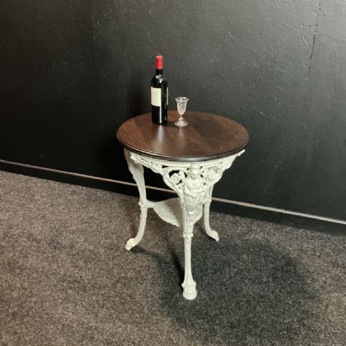 VICTORIAN CAST IRON DRINKS TABLE - ADDITIONAL PHOTO 1