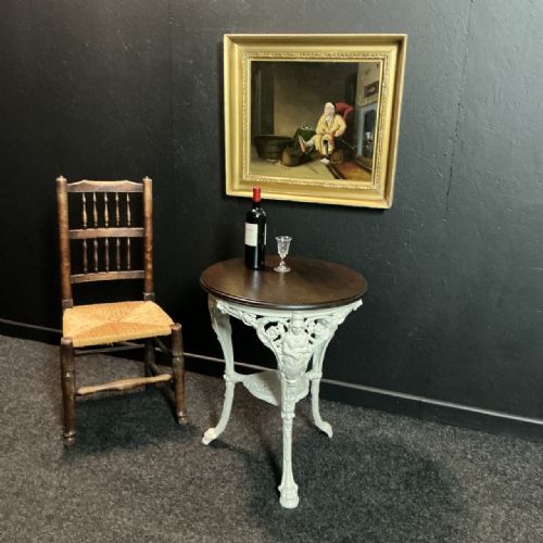 VICTORIAN CAST IRON DRINKS TABLE - ADDITIONAL PHOTO 3