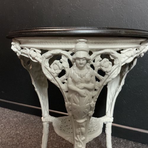 VICTORIAN CAST IRON DRINKS TABLE - ADDITIONAL PHOTO 4