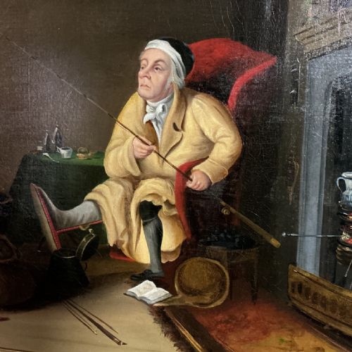 VICTORIAN OIL ON CANVAS COWPER - ADDITIONAL PHOTO 6