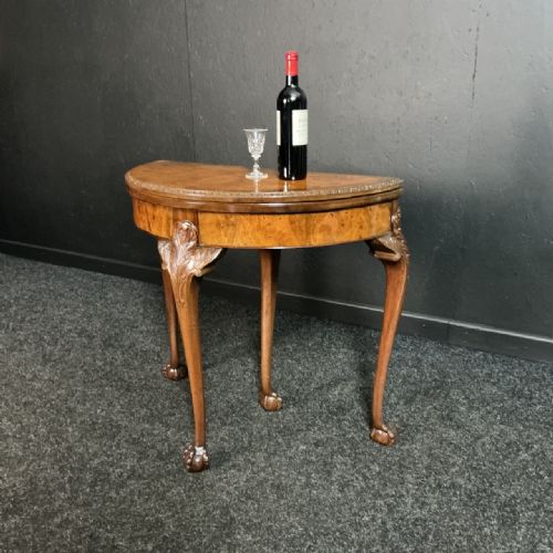 WALNUT CARD TABLE - ADDITIONAL PHOTO 3