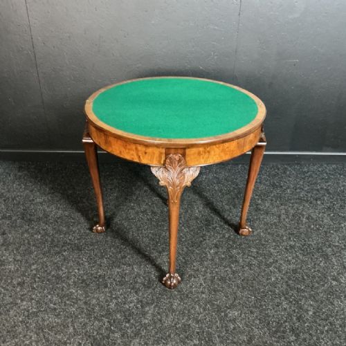WALNUT CARD TABLE - ADDITIONAL PHOTO 4