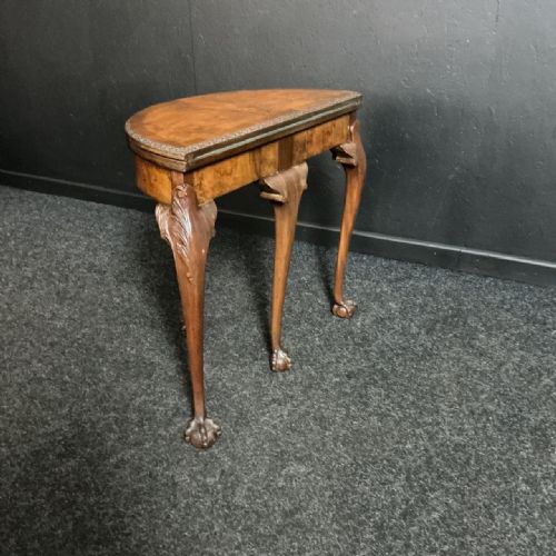 WALNUT CARD TABLE - ADDITIONAL PHOTO 5