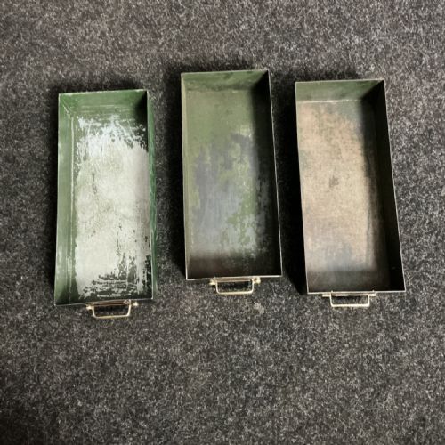ANTIQUE INDUSTRIAL BANK OF DRAWERS - ADDITIONAL PHOTO 6