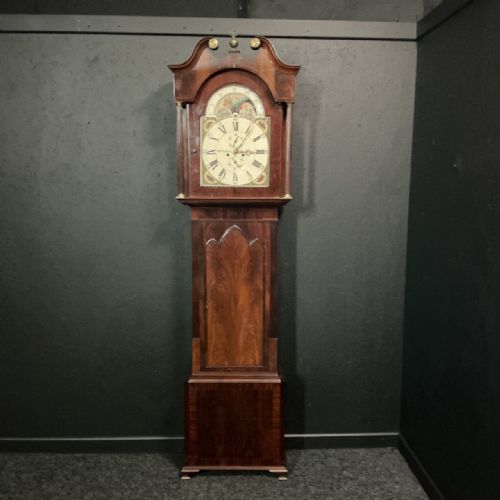 Georgian Mahogany Cased Grandfather Clock