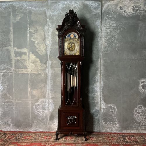 Edwardian Three Train Longcase Clock