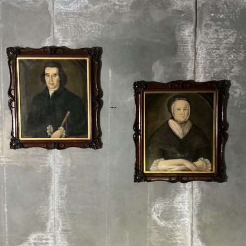 Two Oil Paintings of The. Farquharsons . Scottish Portraits