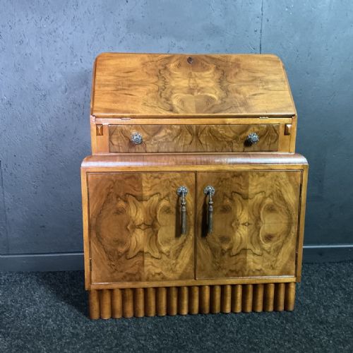 Art Deco Walnut Bureau
