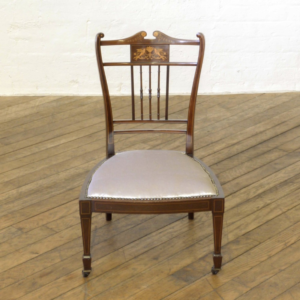 Edwardian Mahogany Low Chair View III