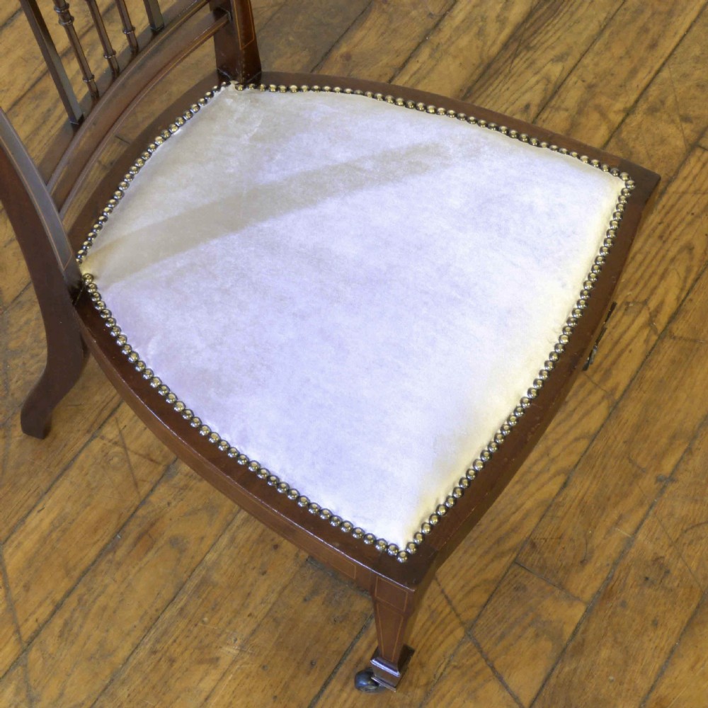 Edwardian Mahogany Low Chair View VI