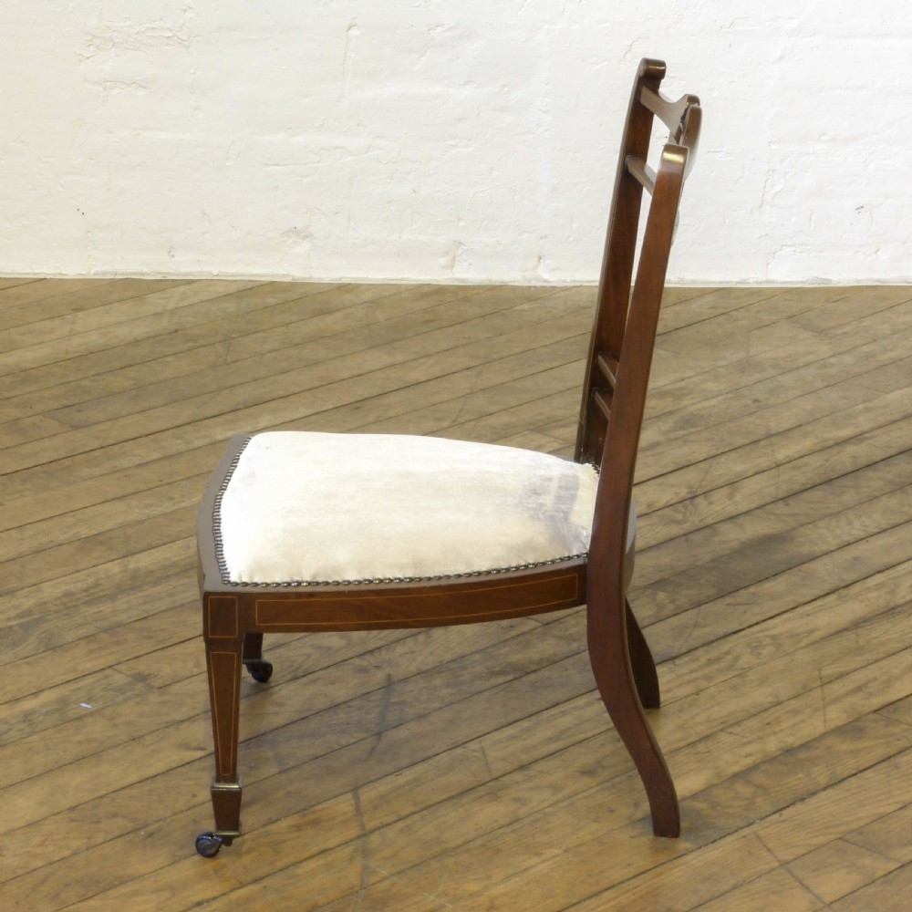 Edwardian Mahogany Low Chair View VII