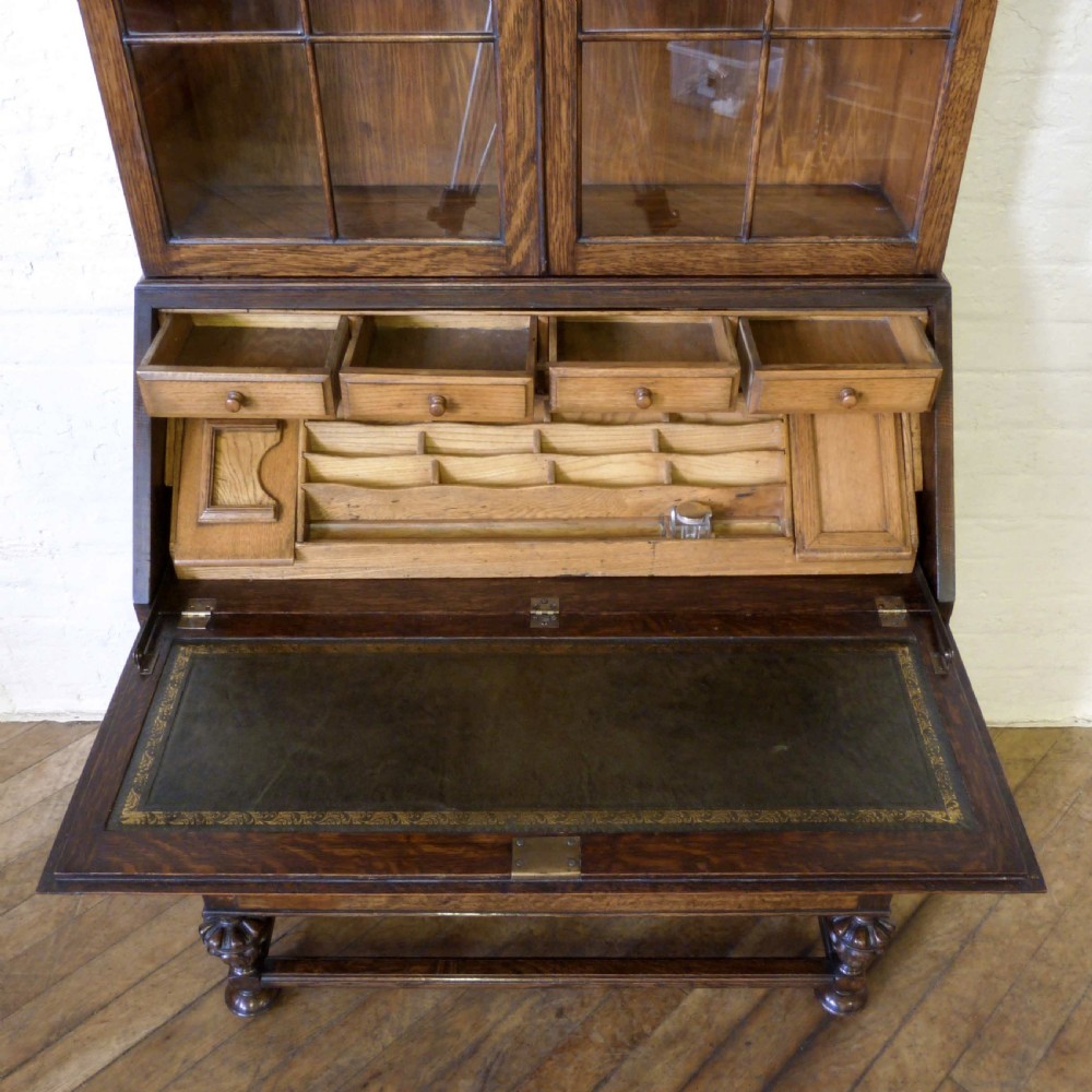 Oak Bureau Bookcase View IV