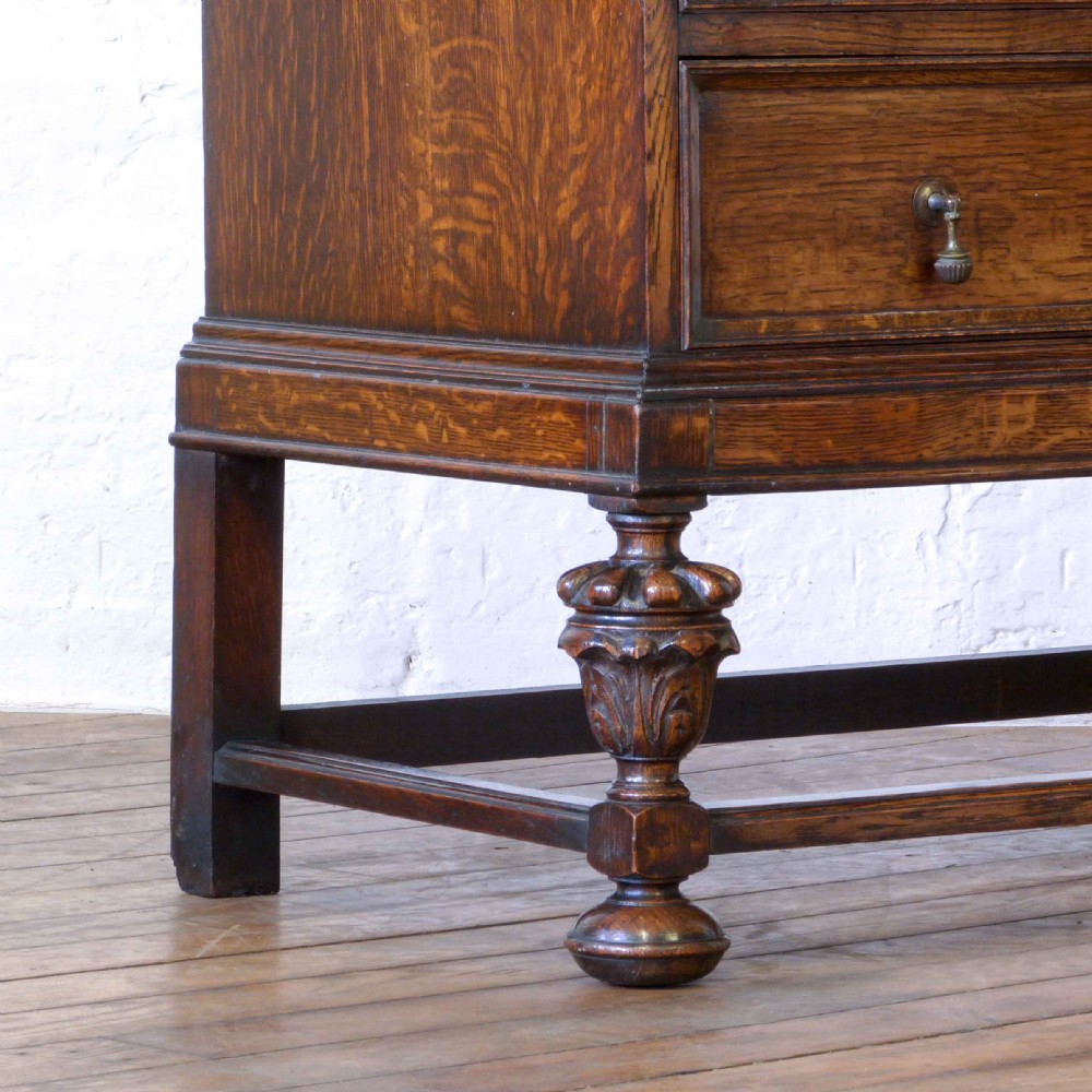 Oak Bureau Bookcase View XIII