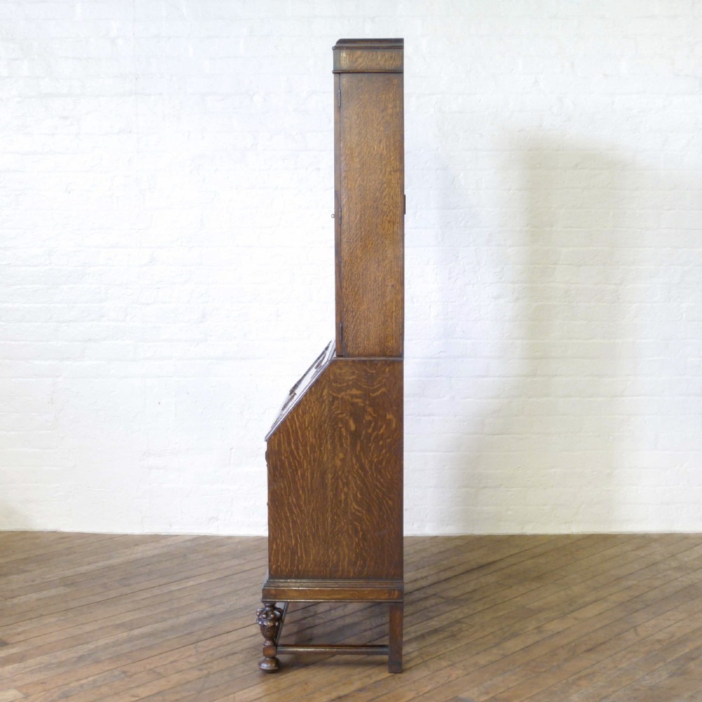 Oak Bureau Bookcase View XVI