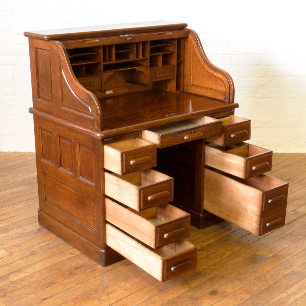 Small Roll Top Desk View XII