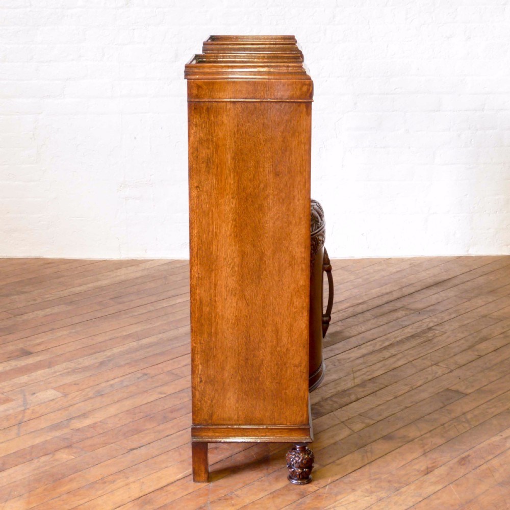 Oak Bureau Bookcase View XI