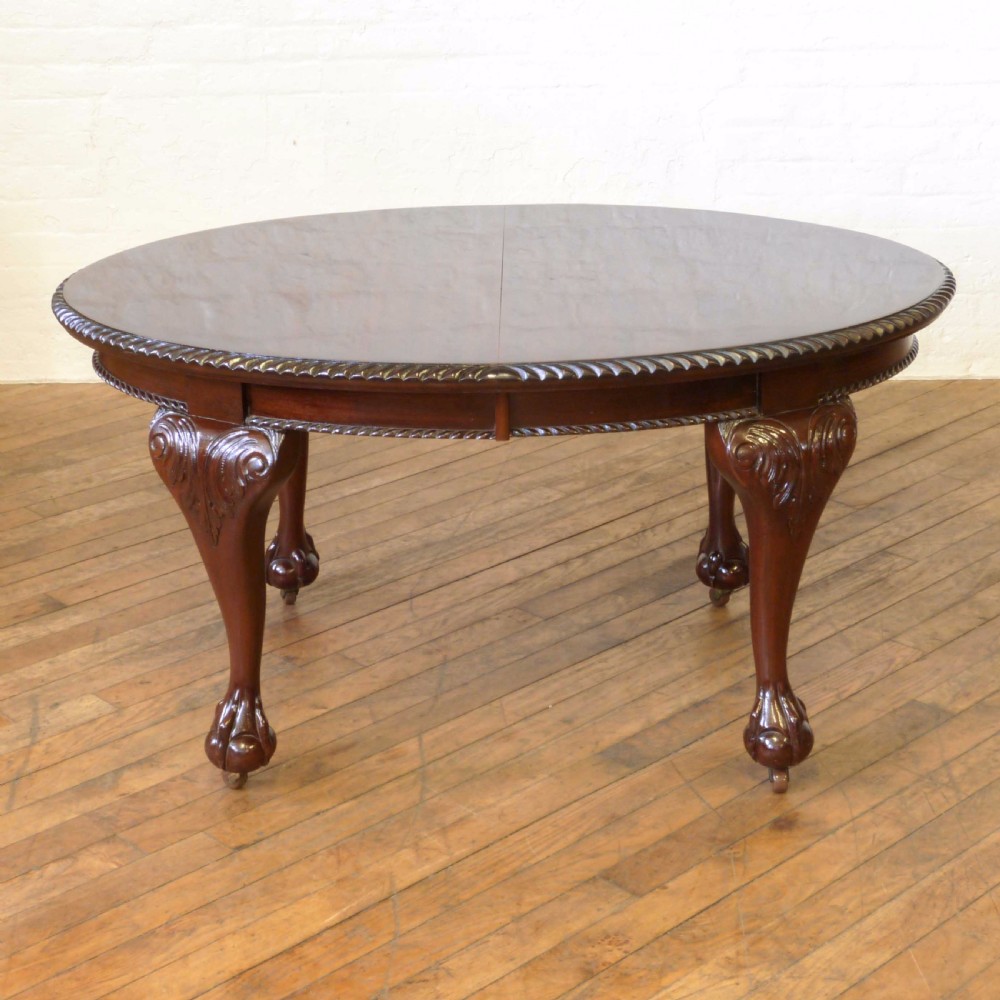 Edwardian Mahogany Dining Table View IX