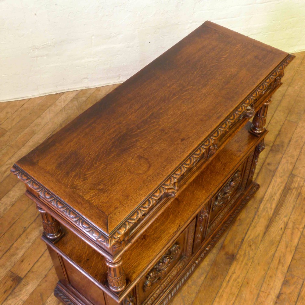 Victorian Oak Buffet View VI