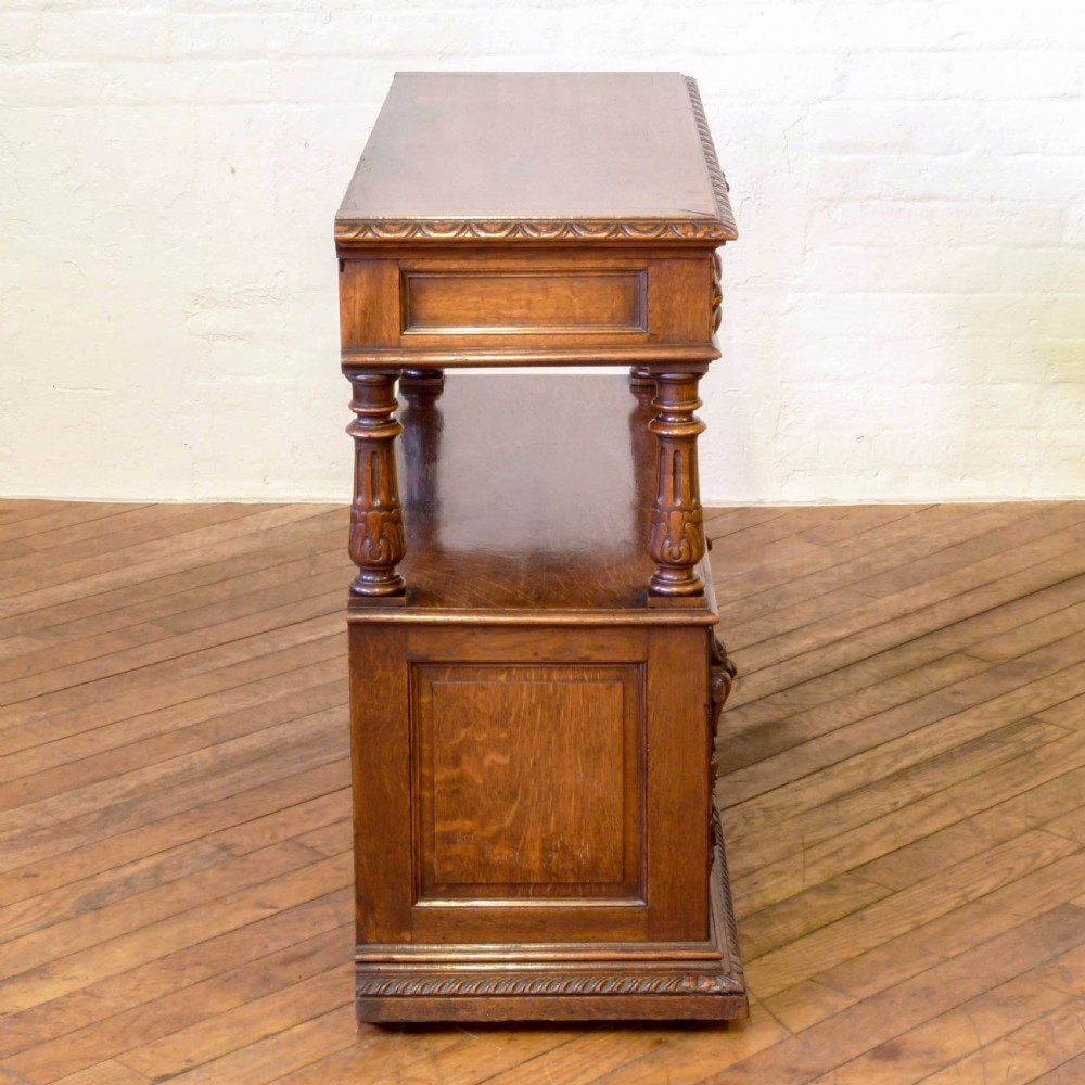 Victorian Oak Buffet View XIII