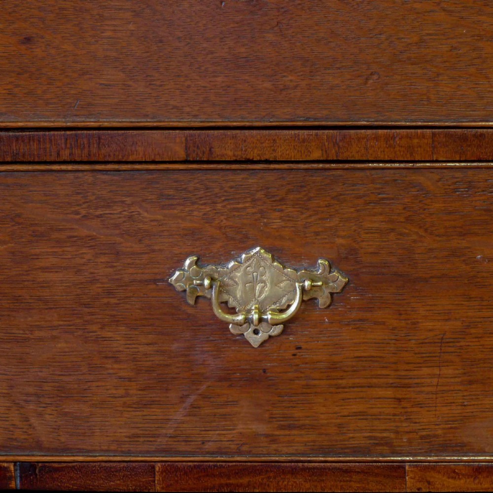Queen Anne Oak Chest on Stand View II
