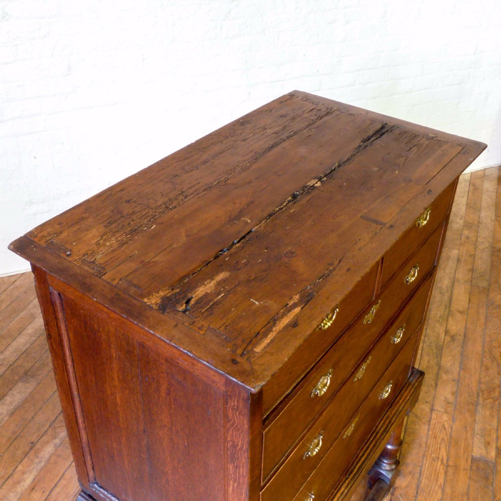 Queen Anne Oak Chest on Stand View VII