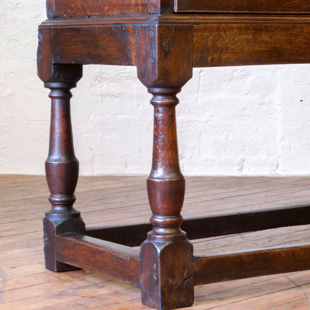 Queen Anne Oak Chest on Stand View VIII