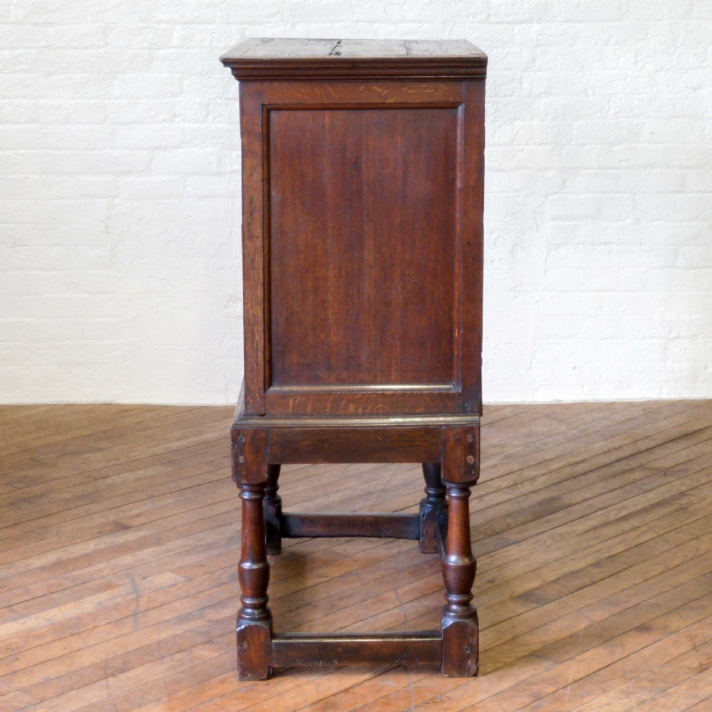 Queen Anne Oak Chest on Stand View XI