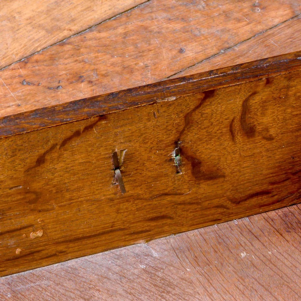 Queen Anne Oak Chest on Stand View XII