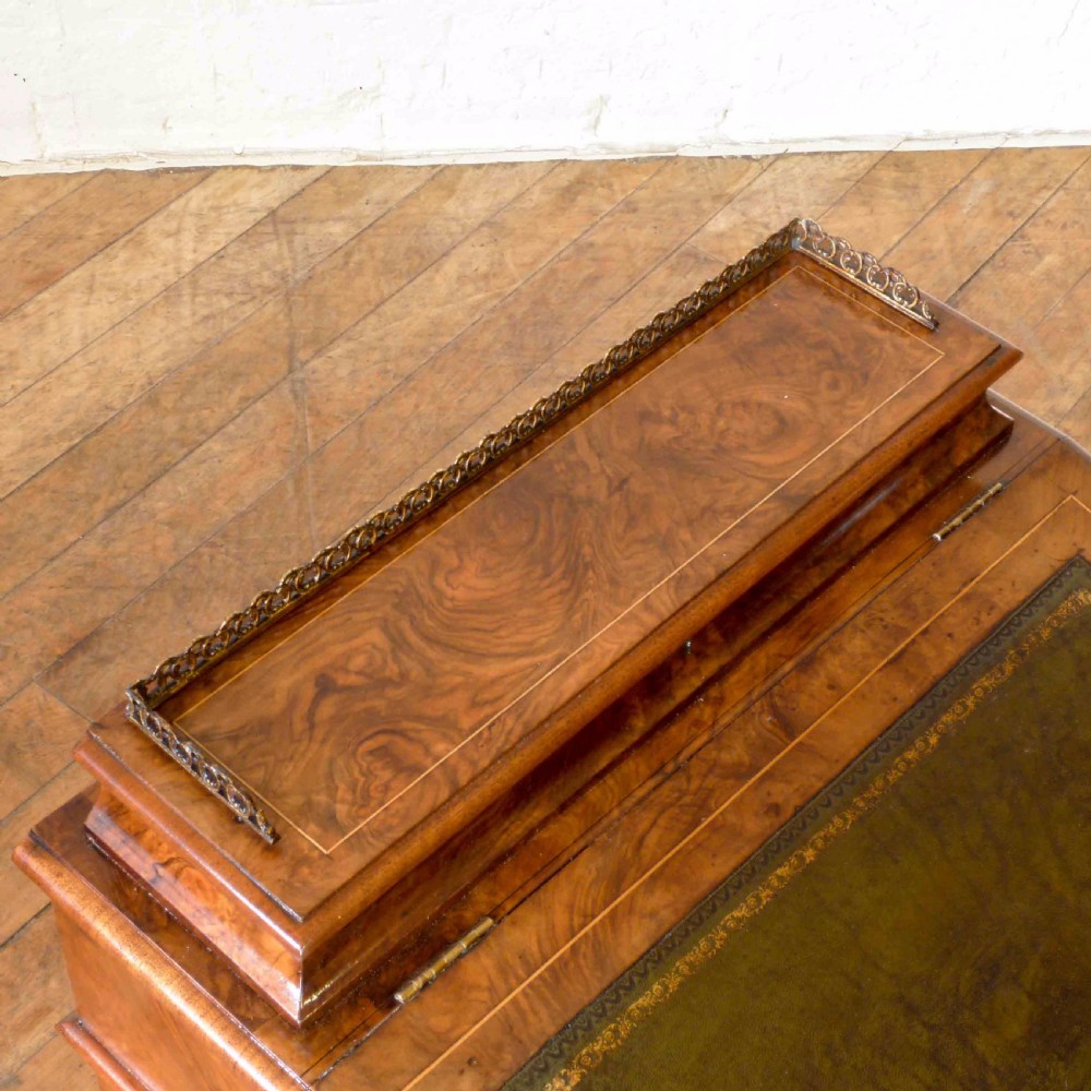 Victorian Walnut Davenport View VII