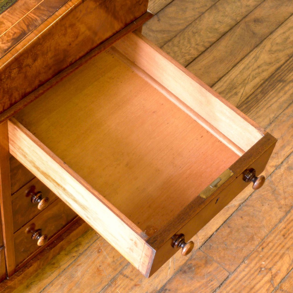 Victorian Walnut Davenport View XV