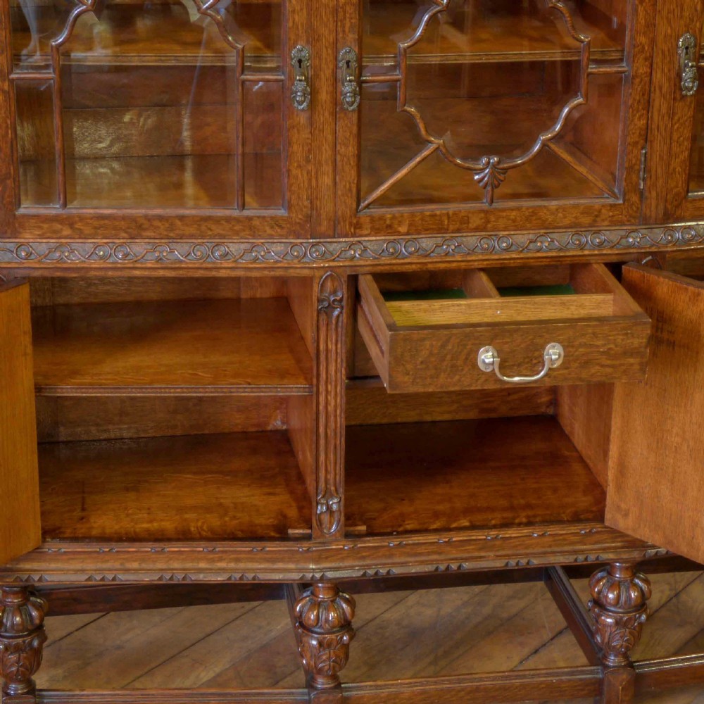 Oak Bookcase View VI