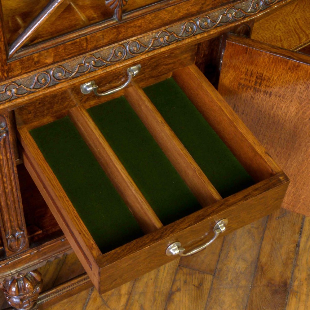 Oak Bookcase View VII