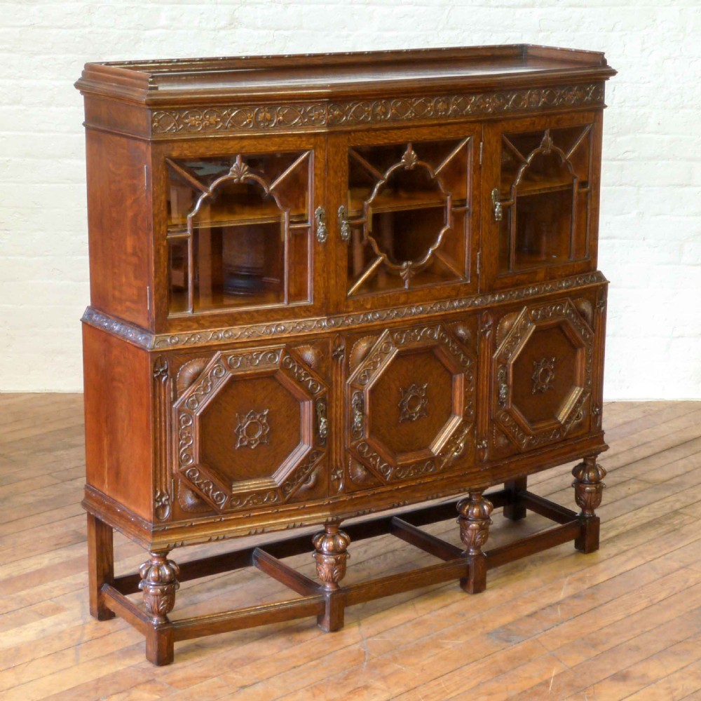 Oak Bookcase View XII
