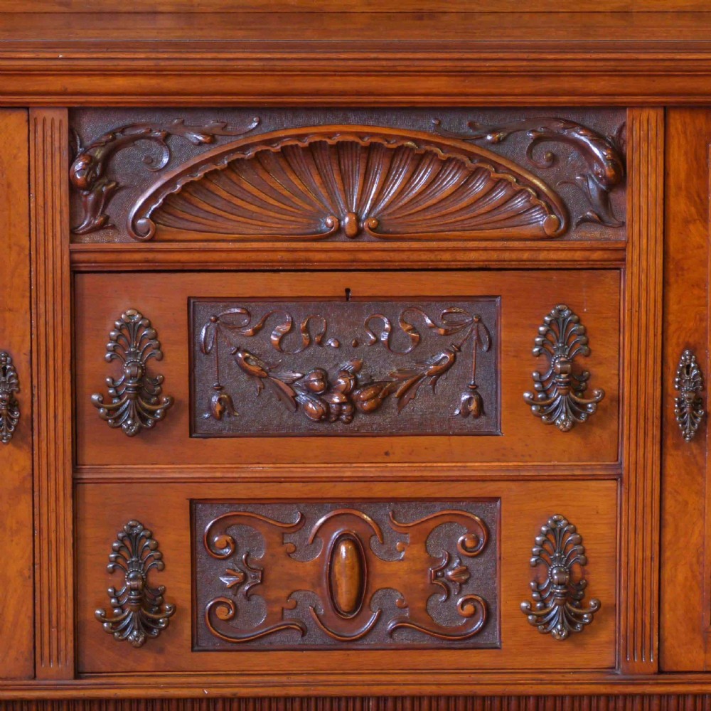 Victorian Pollard Oak Sideboard View VIII
