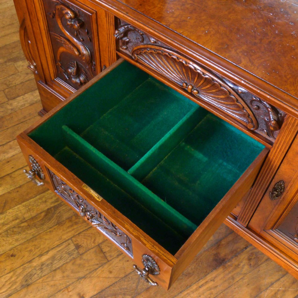 Victorian Pollard Oak Sideboard View XIII