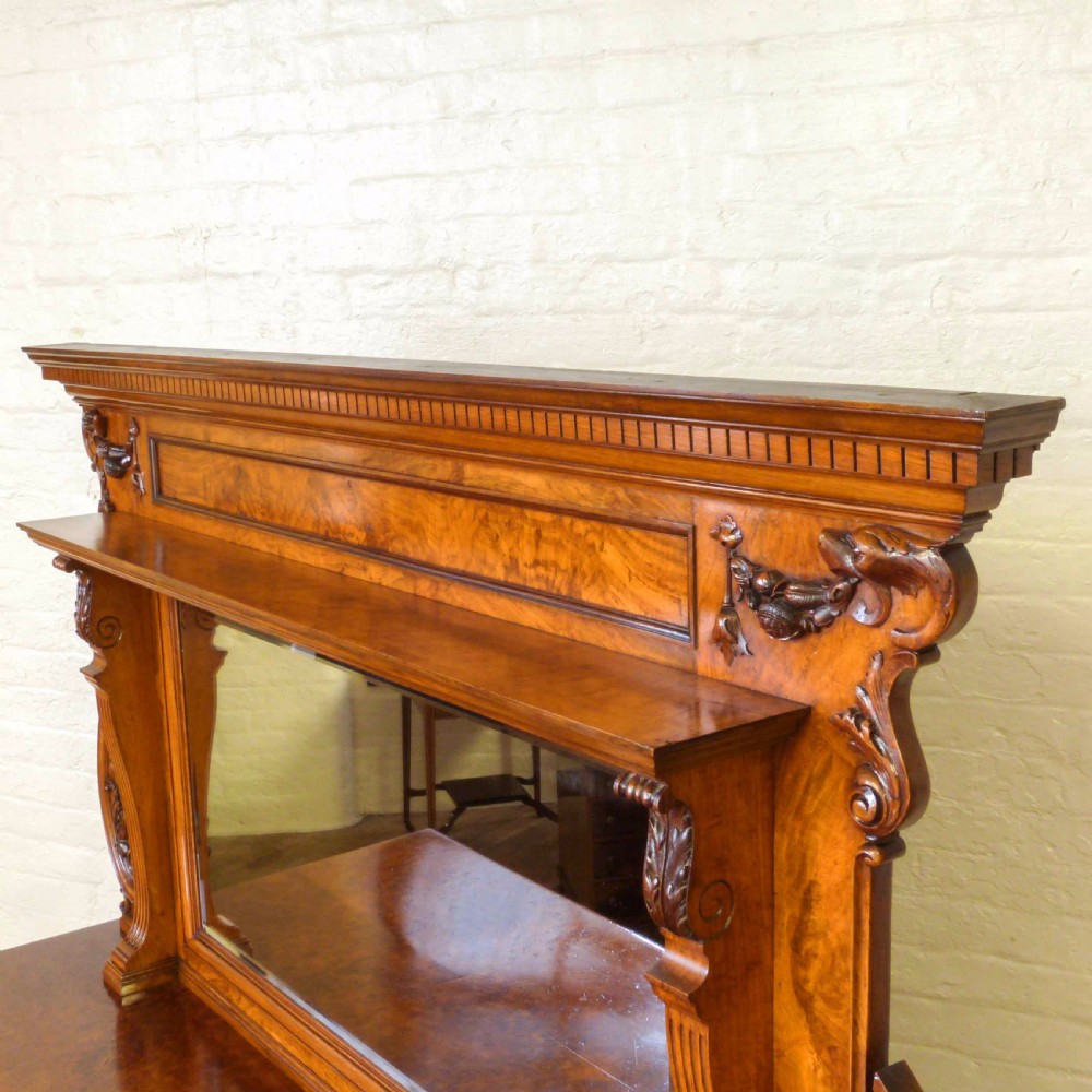 Victorian Pollard Oak Sideboard View XVI