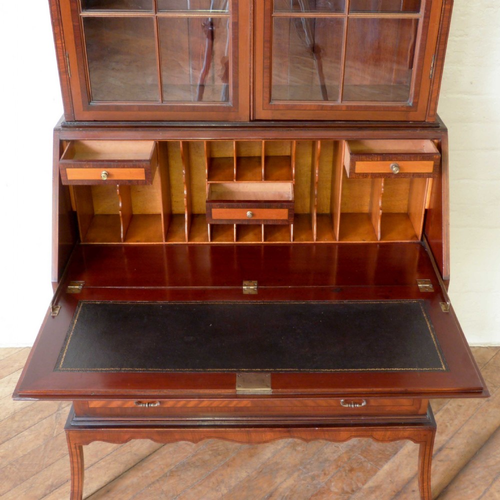 Mahogany Bureau Bookcase View IV