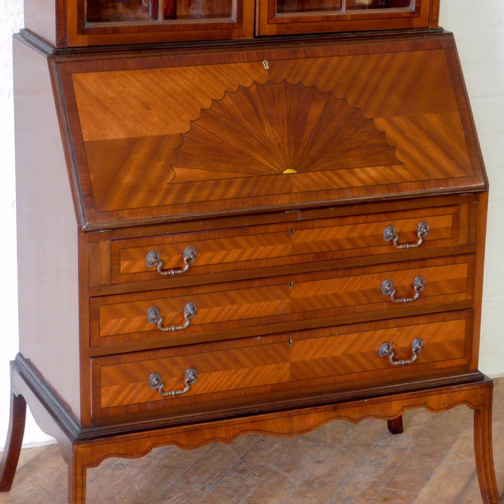 Mahogany Bureau Bookcase View VII