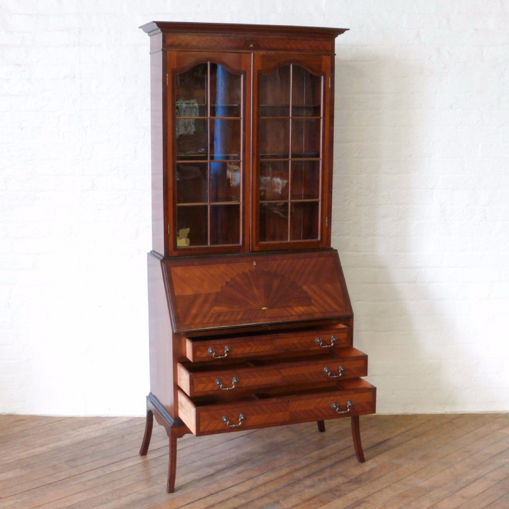 Mahogany Bureau Bookcase View VIII