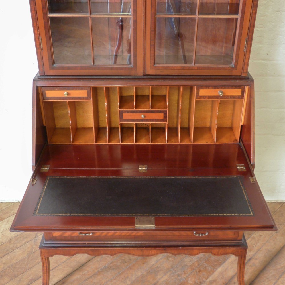 Mahogany Bureau Bookcase View IX