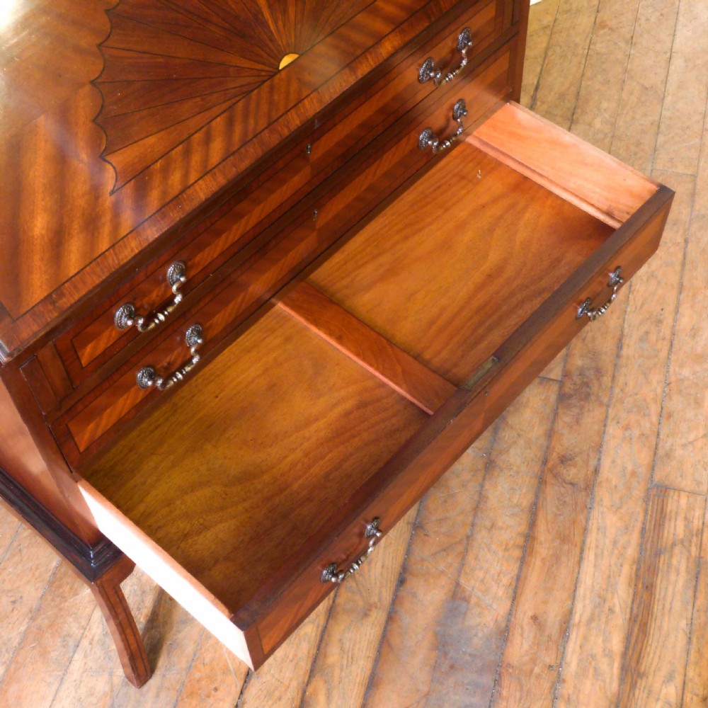 Mahogany Bureau Bookcase View X