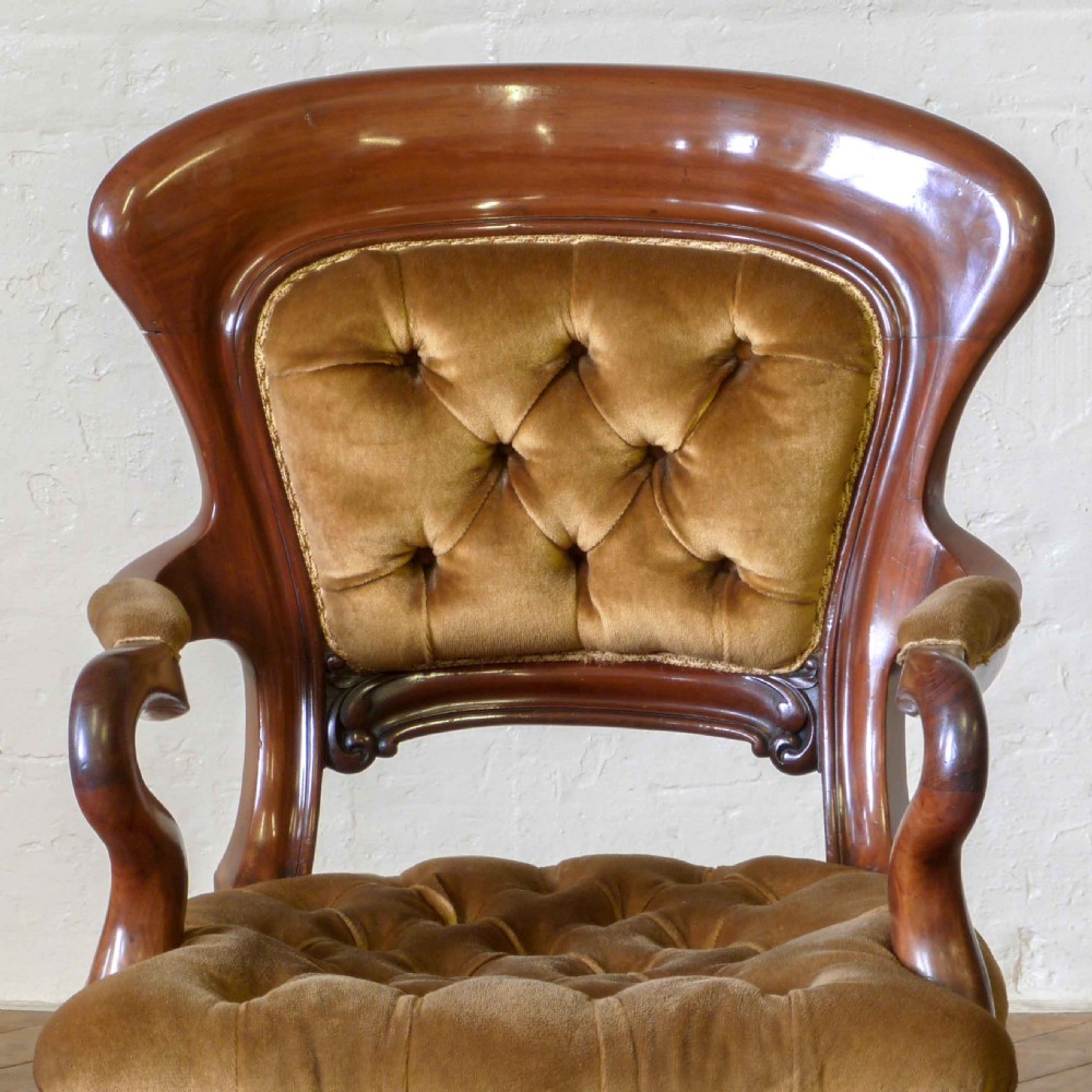 Victorian Mahogany Desk Chair View VI