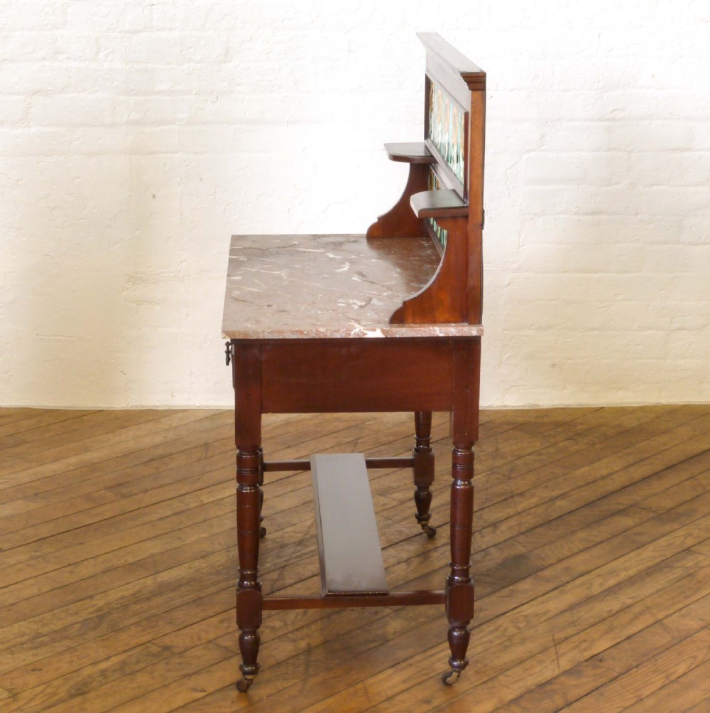 Victorian Mahogany Washstand View XIII