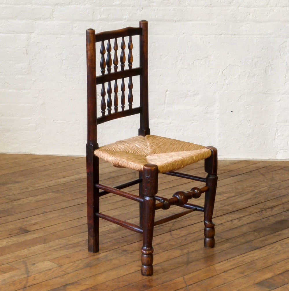 Set of Eight Lancashire Spindleback Chairs View XV