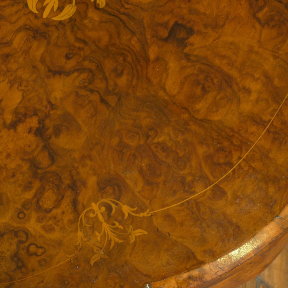 Victorian Walnut Sewing Table View XII