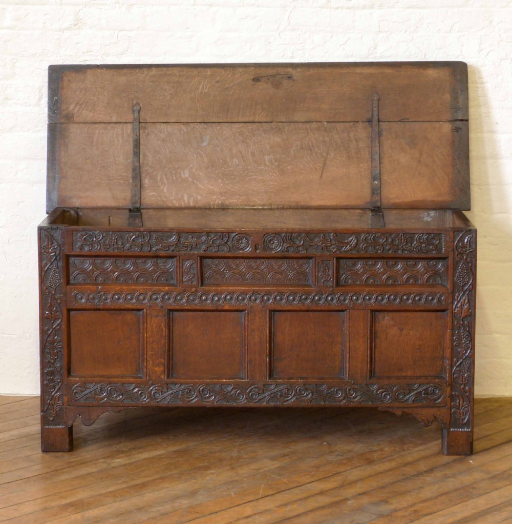 17th Century Oak Coffer View III