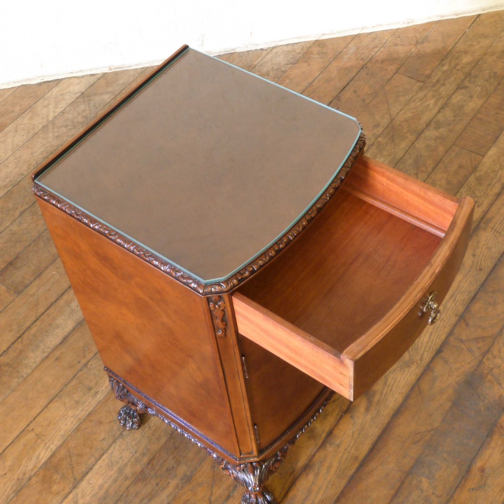 Pair of Queen Anne Style Bedside Cabinets View IV